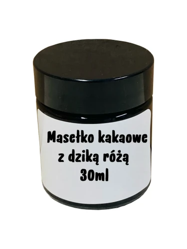 masło kakaowe z dziką różą w słoiku 30 ml