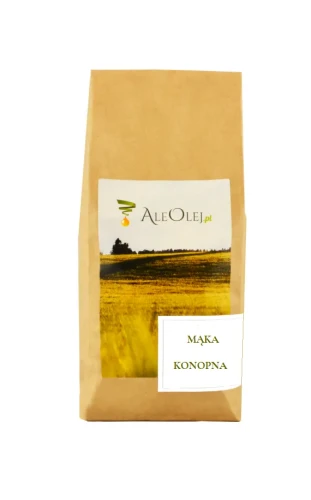 mąka konopna w opakowaniu 1 kg
