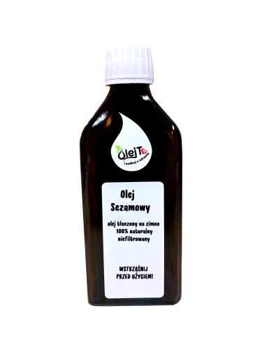 Olej sezamowy tłoczony na zimno – naturalny olej roślinny